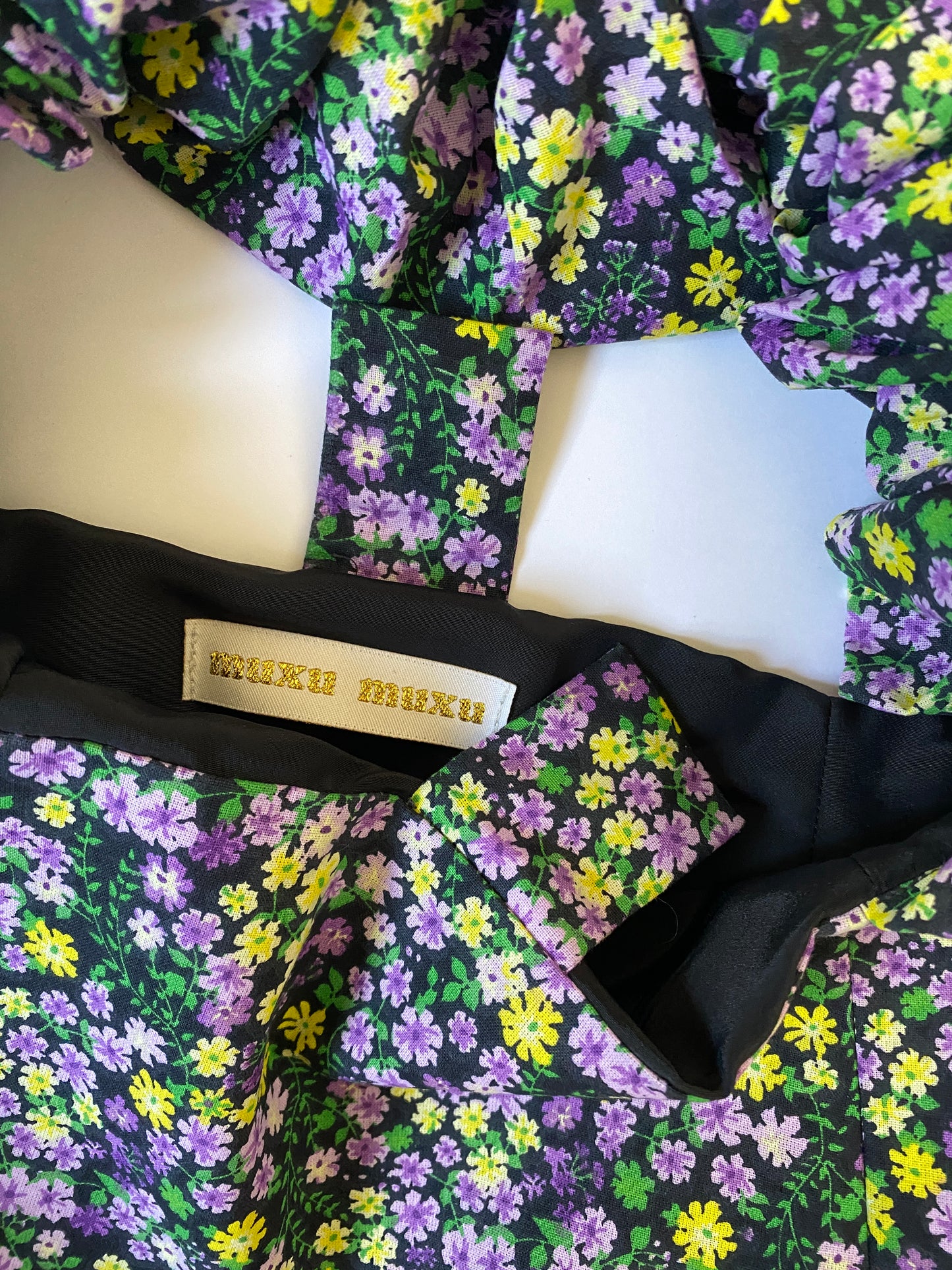 Sac "Kiki" Black flowers