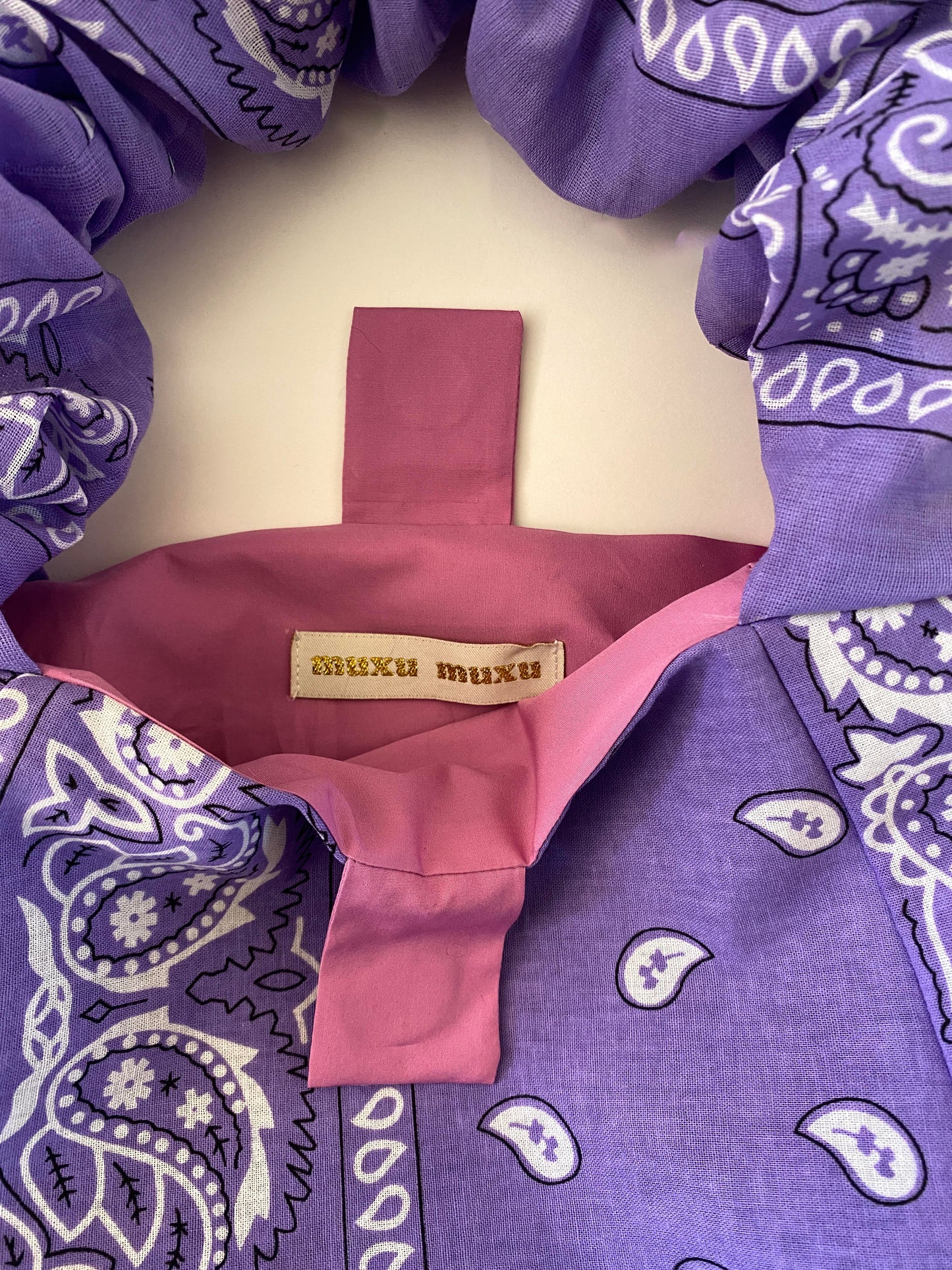 Le sac Kiki " Bandana " Violet
